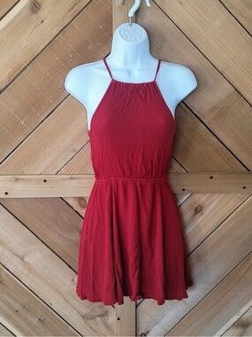 Forever 21 Red Halter Mini Dress